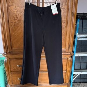 Members Mark Black Wide-Leg Pull-On Pants - Classic Comfort size XL